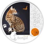 Silver Ounce 2012 Bengal Cat: Photo Coin, Niue, Silver Ounce 2012 Bengal Cat / thumbnail