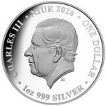 Silver Ounce 2024 Mythical Creatures - Gryphon: Photo Coin, Niue, Silver Ounce 2024 Mythical Creatures - Gryphon / thumbnail