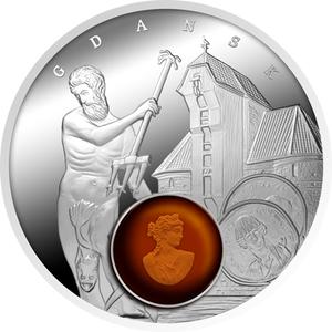 Niue / One Dollar Silver 2016 Amber Road - Gdansk - reverse photo