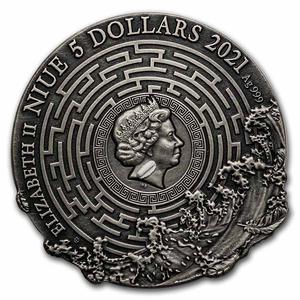 Niue / Silver Two Ounces 2021 Mythology - Daedalus and Icarus - obverse photo
