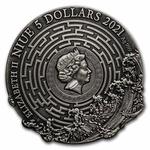 Silver Two Ounces 2021 Mythology - Daedalus and Icarus: Photo Coin, Niue, Silver Two Ounces 2021 Mythology - Daedalus and Icarus / thumbnail