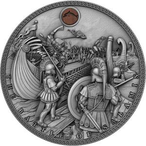 Niue / Silver Two Ounces 2019 Battle of Salamis - reverse photo