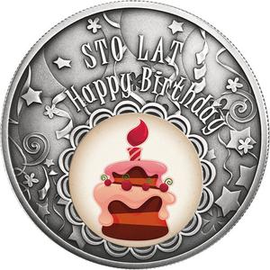 Niue / Silver Ounce 2017 Happy Birthday - reverse photo