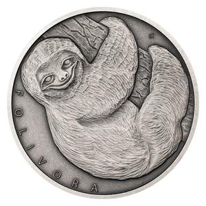 Niue / Silver Ounce 2020 Animal Champions - Sloth - reverse photo