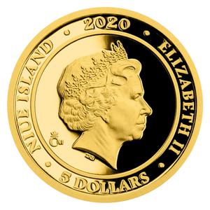 Niue / Gold Tenth-Ounce 2020 Four Leaf Clover - Bobík - obverse photo