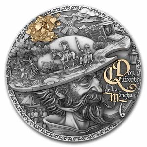 Niue / Silver Two Ounces 2024 Don Quixote de la Mancha - reverse photo