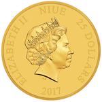 Gold Quarter Ounce 2017 Mickey - Christmas Carol: Photo Coin, Niue, Gold Quarter Ounce 2017 Mickey - Christmas Carol / thumbnail