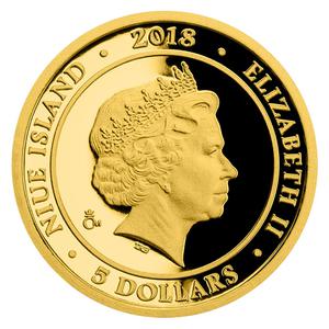 Niue / Gold Tenth-Ounce 2018 Vochomůrka - obverse photo