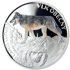 Niue / Silver Half Ounce 2014 Gray Wolf - reverse photo