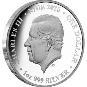 Niue / Silver Ounce 2025 Birds of Australia - Wedge-tailed Eagle - obverse photo
