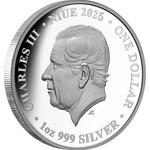 Silver Ounce 2025 Birds of Australia - Wedge-tailed Eagle: Photo Coin, Niue, Silver Ounce 2025 Birds of Australia - Wedge-tailed Eagle / thumbnail