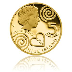 Niue / Gold Quarter Ounce 2014 Martina Sablikova - obverse photo