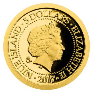 Niue / Gold Half Gram 2017 Prague - Charles Bridge - obverse photo