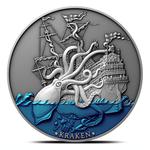 Niue / Silver Two Ounces 2021 Mythical Creatures - Kraken - reverse photo