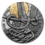 Silver Two Ounces 2022 Wildlife In the Moonlight - Green Mamba: Photo Coin, Niue, Silver Two Ounces 2022 Wildlife In the Moonlight - Green Mamba / thumbnail