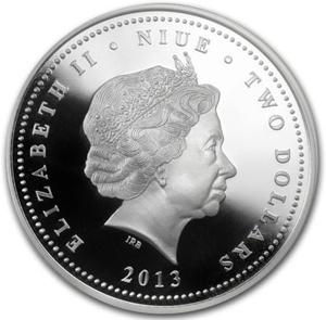 Niue / Silver Ounce 2013 Peregrine Falcon - obverse photo