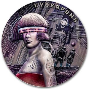 Niue / Silver Two Hundred Grams 2024 The Punk Universe - Cyberpunk - reverse photo