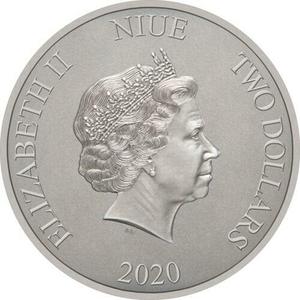 Niue / Silver Ounce 2020 Stegosaurus - obverse photo
