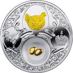 Niue / Silver Ounce 2017 Golden Lucky Hen - reverse photo
