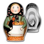 Silver Ten Ounces 2017 Matryoshka: Photo Coin, Niue, Silver Ten Ounces 2017 Matryoshka / thumbnail