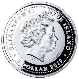 Niue / One Dollar Silver 2019 Wedding - obverse photo
