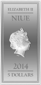 Niue / Silver Two Ounces 2014 Aphrodite - obverse photo