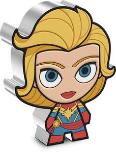 Niue / Silver Ounce 2023 Chibi - Marvel: Captain Marvel - reverse photo