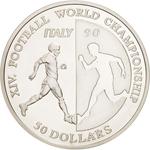 Fifty Dollars 1990 World Cup Italy: Photo Coin, Niue, Fifty Dollars 1990 World Cup Italy / thumbnail