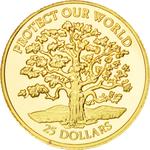 Gold Twenty-fifth Ounce 1996 Protect Our World: Photo Coin, Niue, Gold Twenty-fifth Ounce 1996 Protect Our World / thumbnail