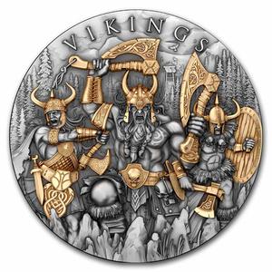 Niue / Silver Two Ounces 2024 Vikings - reverse photo