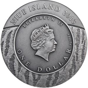 Niue / Silver Ounce 2013 Tigers - obverse photo