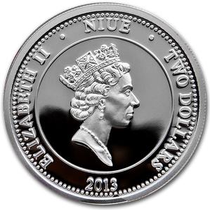 Niue / Silver Half Ounce 2013 Year of the Snake (NZM) - obverse photo