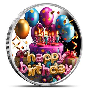 Niue / Ten Dollars Silver 2025 Happy Birthday - reverse photo
