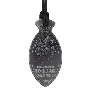 Niue / Silver Half Ounce 2019 Power of Life Pendant - reverse photo