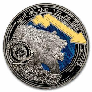 Niue / Silver Ounce 2025 Bull and Bear - obverse photo