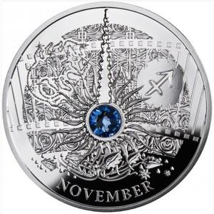 Niue / One Dollar Silver 2013 Magic Stones - November - reverse photo