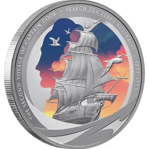 Niue / Silver Ounce 2025 Captain Cook - reverse photo