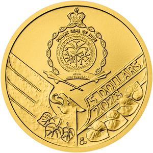Niue / Gold Tenth-Ounce 2023 Czech Lion - obverse photo