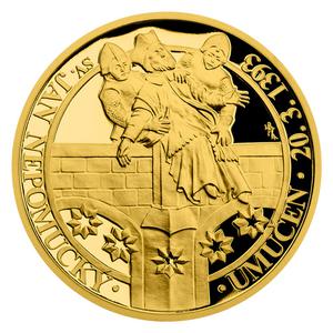 Niue / Gold Quarter Ounce 2019 St John of Nepomuk - Martyrdom - obverse photo