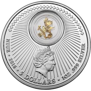 Niue / Silver Ounce 2016 California Gold Rush - obverse photo