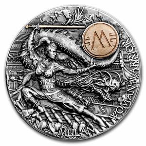 Niue / Silver Two Ounces 2021 Woman Warrior - Mulan - reverse photo