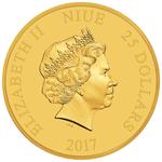 Gold Quarter Ounce 2017 Mickey - Gallopin' Gaucho: Photo Coin, Niue, Gold Quarter Ounce 2017 Mickey - Gallopin' Gaucho / thumbnail