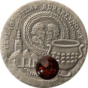 Niue / Silver Ounce 2009 Amber Route - Elblag - obverse photo