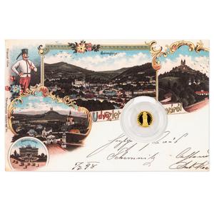 Niue / Gold Half Gram 2021 Plague Column - reverse photo