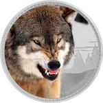 Silver Ounce 2016 Kings of the Continents - Grey Wolf: Photo Coin, Niue, Silver Ounce 2016 Kings of the Continents - Grey Wolf / thumbnail