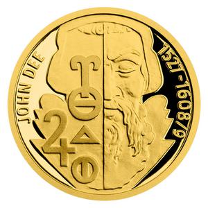 Niue / Gold Tenth-Ounce 2019 Alchemists - John Dee - reverse photo