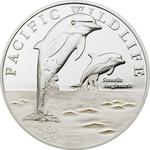 Two Dollars Silver 2009 Spinner Dolphins: Photo Coin, Niue, Two Dollars Silver 2009 Spinner Dolphins / thumbnail