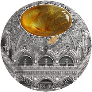 Niue / Silver Two Ounces 2016 Baroque Amber Art - reverse photo