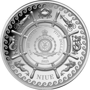 Niue / Silver Two Ounces 2023 Mythical Creatures - The Kraken - obverse photo