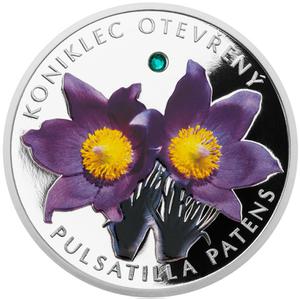 Niue / Silver Half Ounce 2014 Pulsatilla Patens - reverse photo